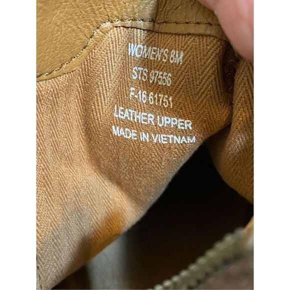 Sperry Women’s Top Sider Ankle Dasher Lillie Side Zip Block Heel Brown Sz 8 - Picture 6 of 8